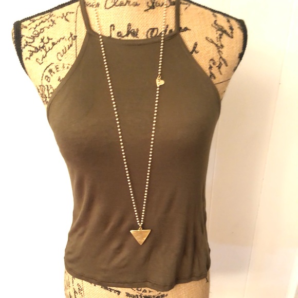 Med Green Racer Back Top - Picture 2 of 7